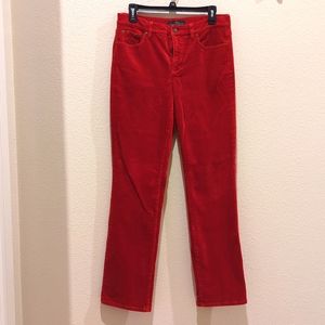Red corduroy pants by Lauren Ralph Lauren 8